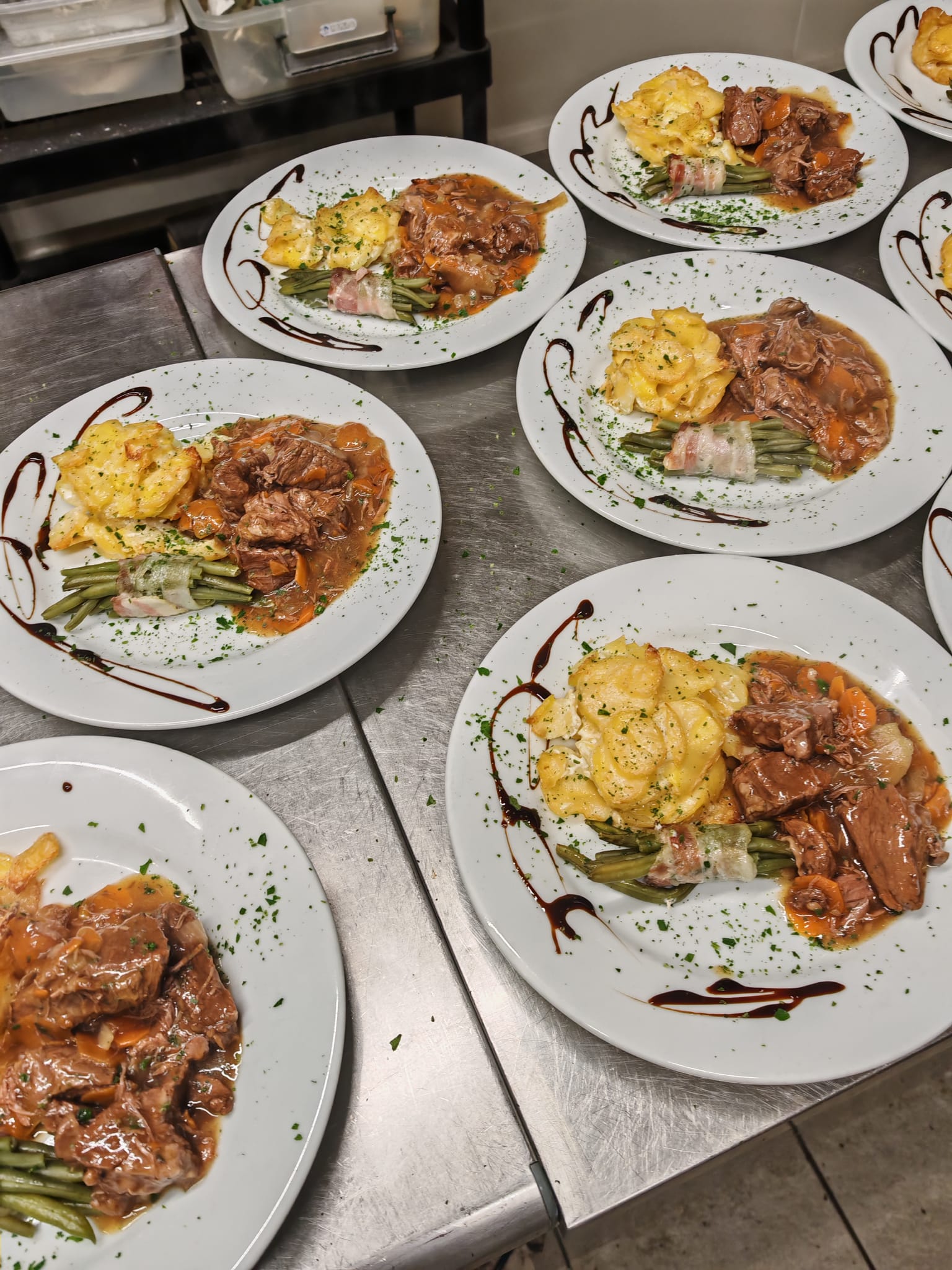 Service pour groupe - plats prepares