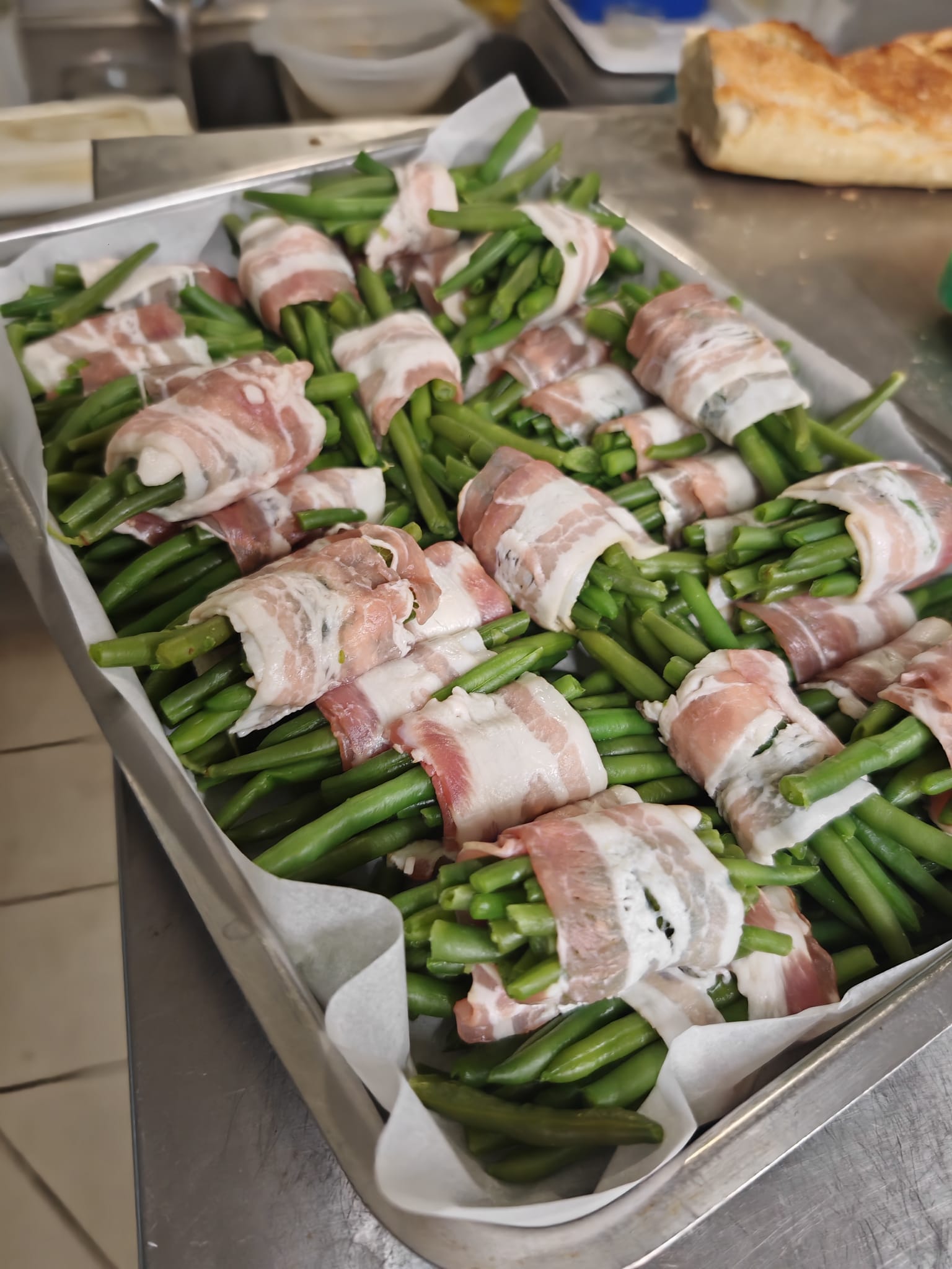 Fagots haricots verts lard - preparation maison